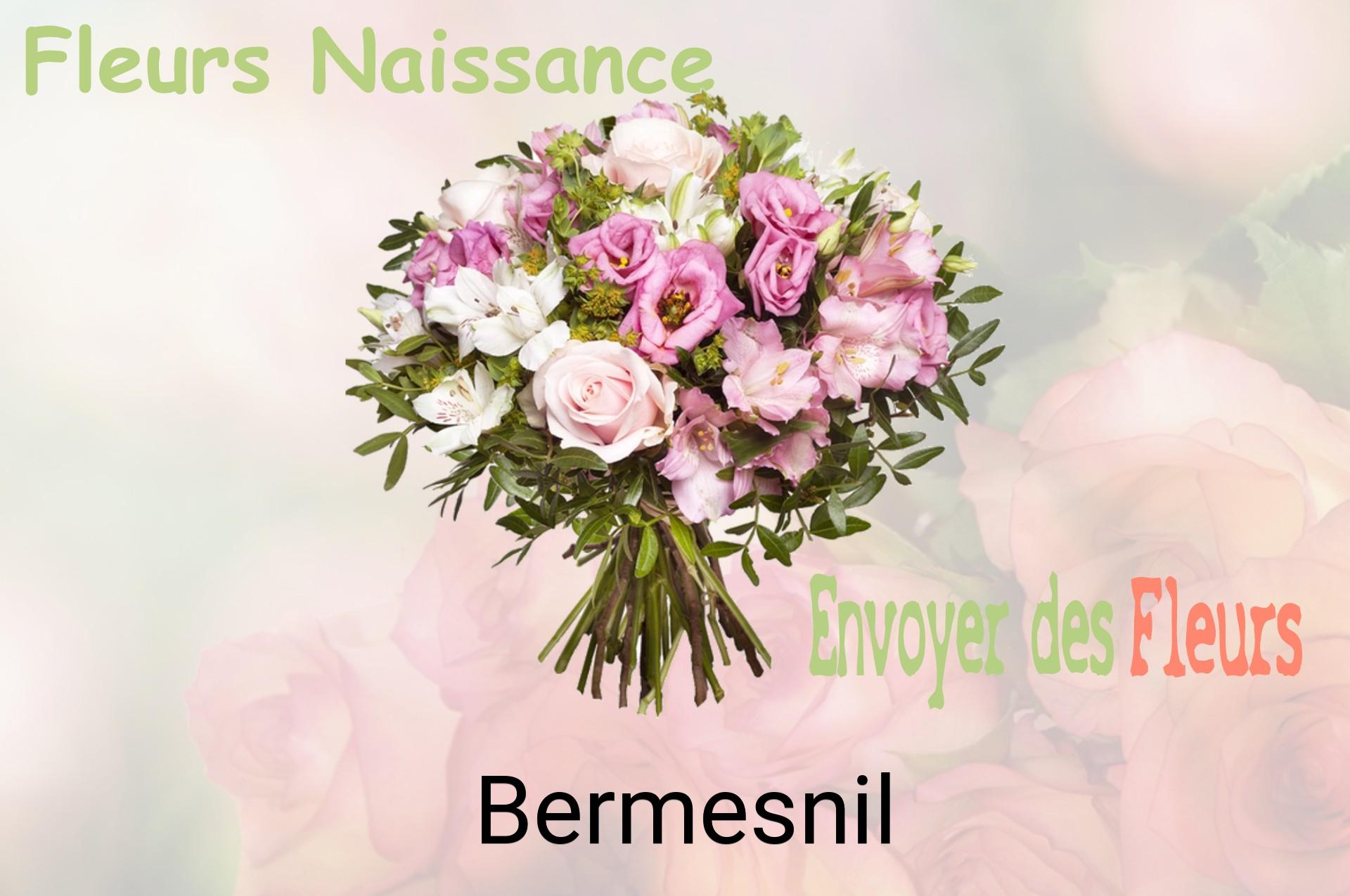 Bouquet de fleurs de naissance livré à Bermesnil